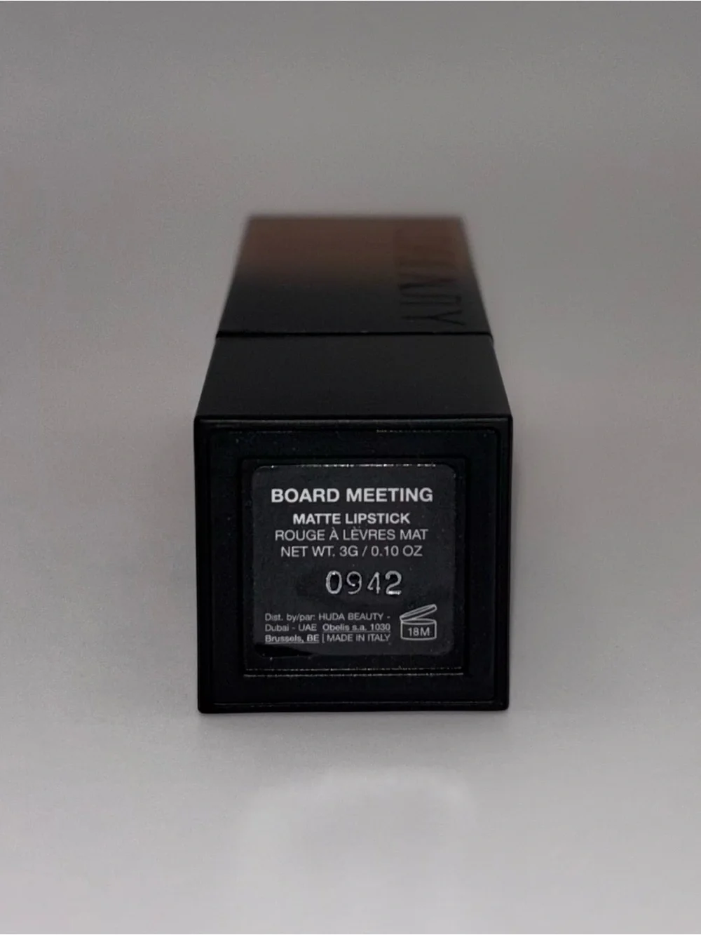 HUDA BEAUTY Power Bullet Matte Lipstick Board Meeting NIB Discontinued